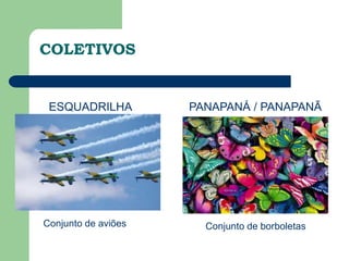 COLETIVOSESQUADRILHAPANAPANÁ / PANAPANÃConjunto de aviõesConjunto de borboletas