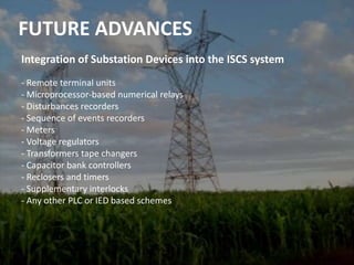Capability & Compatibility Consideration While Connecting ISCS System IED Devices- Ports for configuration - Ports for communication - Real time data exchange - Physical communication interfaces: serial cable, fibre, etc- Different modes of communication: RS232, RS 485 etc- Standard protocols: IEC-870, DNP3 etc- Communication speeds - Direct LAN interfaces- Time synchronizing through LAN or direct GPS interface - Upload/download capability and file transfer 