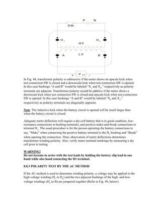 Substation Counterclockwise Rotation Substation commissioning1 | PDF