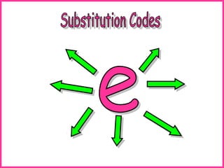 Substitution codes