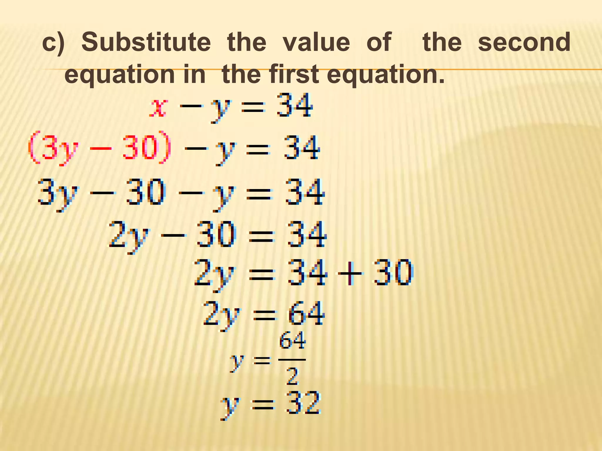 Substitution method | PPTX | Physics | Science