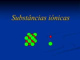 Substâncias iónicas
 