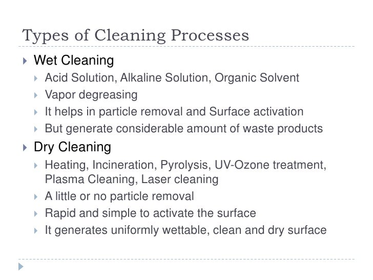 Substrate Cleaning