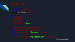 substring & subSquence & find problem solving | PDF