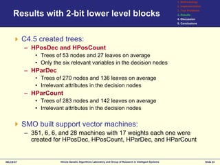 Substructrual surrogates for learning decomposable classification problems: implementation and first results