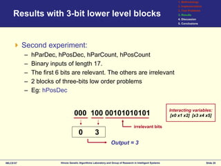 Substructrual surrogates for learning decomposable classification problems: implementation and first results