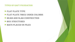 A mat foundation is a thick reinforced concrete slab supporting ...