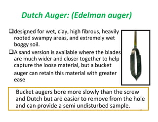 Dutch Auger Kit Subsurface exploration of soil | PDF