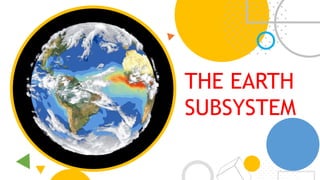THE EARTH
SUBSYSTEM
 