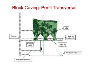 Block Caving: Perfil Transversal
 