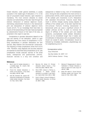 Subtalar Dislocation | PDF