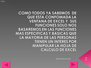 BETZAIDA REYES #635 DE 35 EXCEL 