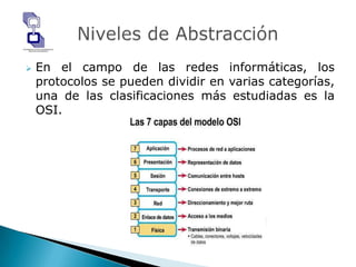           Características de ProtocoloMultipuntoIndirectos:Redes conmutadas o 