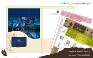 Brochure Sales Kit DesignCrabtree & Evelyn Sales KitClient: Crabtree & Evelyn (Retail Masters)Copyright © 2010 Subterfuse Design and Communication. All rights reserved.
