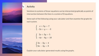 IB DP Math AI 1.8 Equations and equation systems | PPTX
