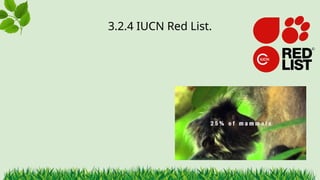 3.2.4 ​
IUCN Red List.
 