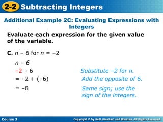 Subtracting all Integers math lesson.ppt