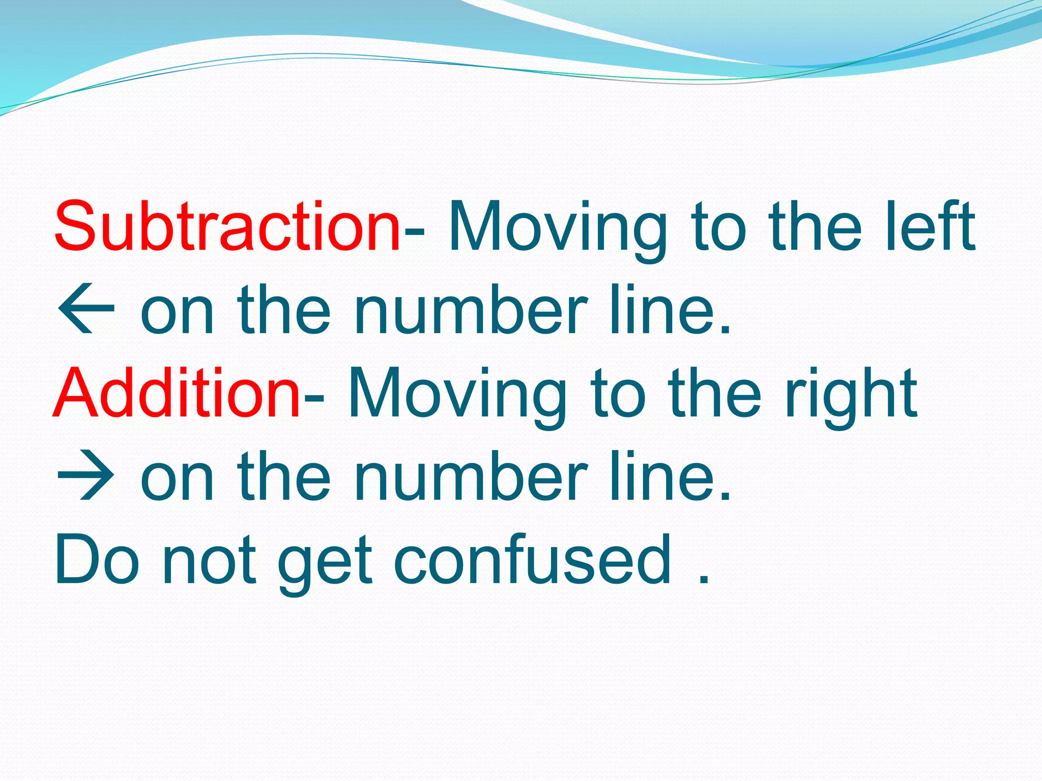 Subtraction through number line grade 1 | PPTX