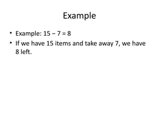 Understanding Subtraction: Basic Concepts and Everyday Applications | PPTX