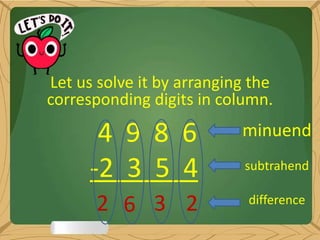 Subtraction with/without regrouping | PDF