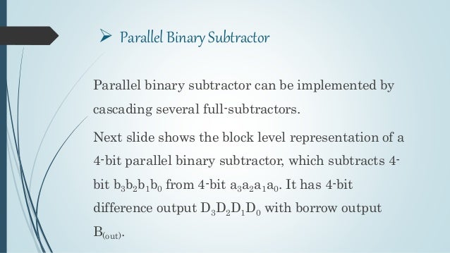 Subtractor (1) circuit diagram boolean expression ab c d 