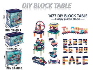 Tony Blocks Su building blocks toys catalog From TonySourcing.com