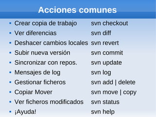 Control de versiones y Subversion | PDF | Computing | Technology ...