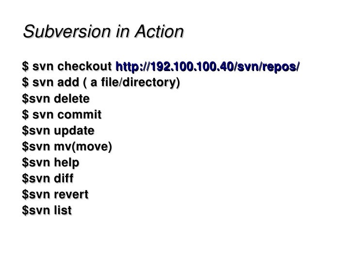 subversion changelist subversion changelist