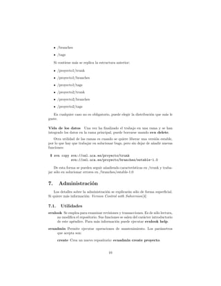 Tutorial de subvesion