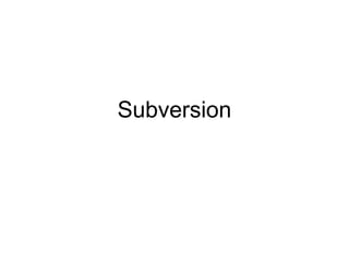 Subversion 