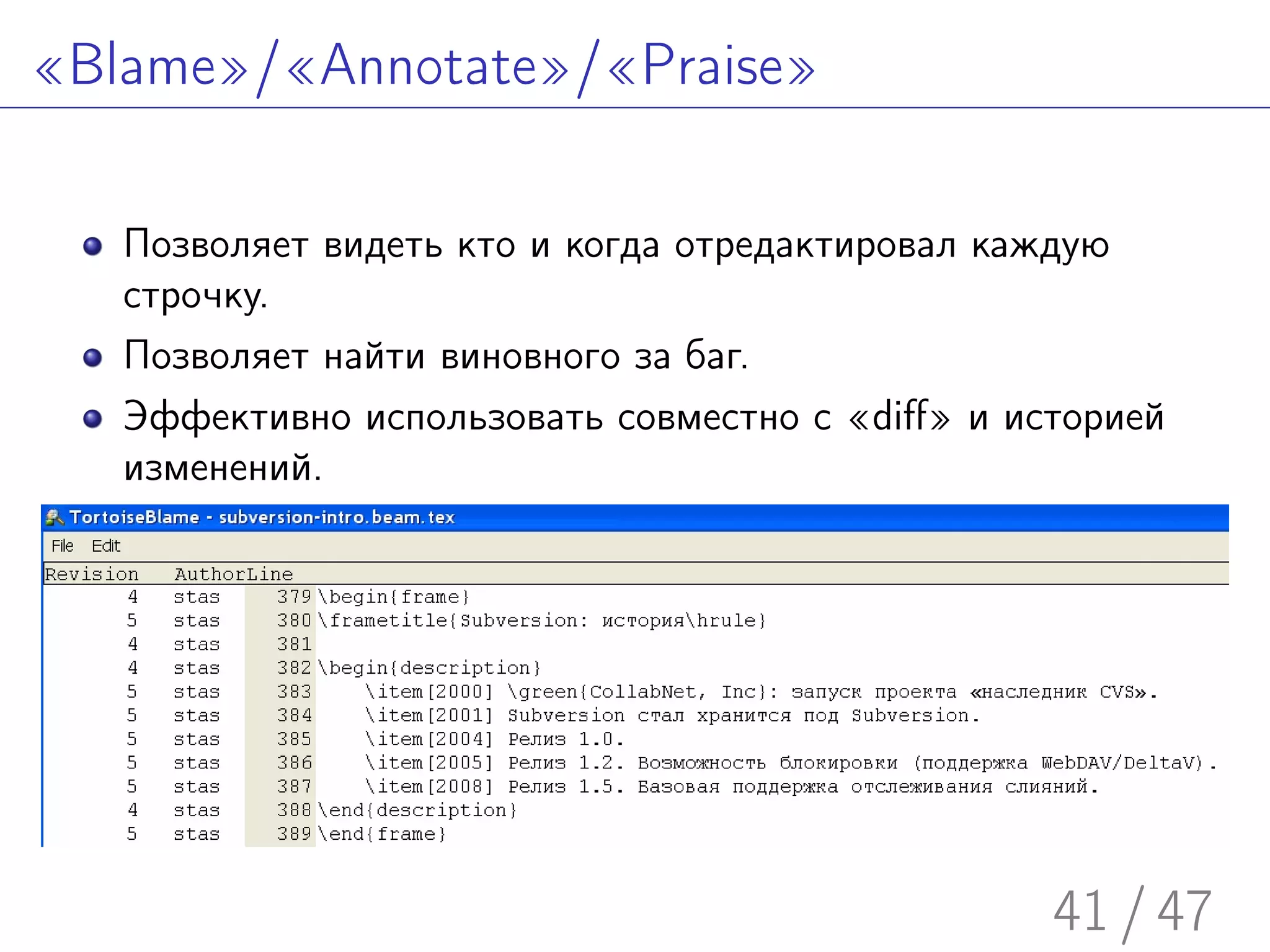 Введение в Subversion