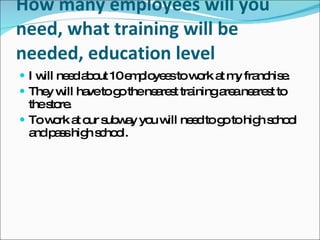 Subway Training.pdf Subway | PPT