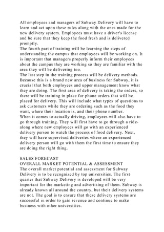 Subway Training.pdf Subway 7TABLE OF CONTENTSI. EXECUTIVE SUMMARY .docx