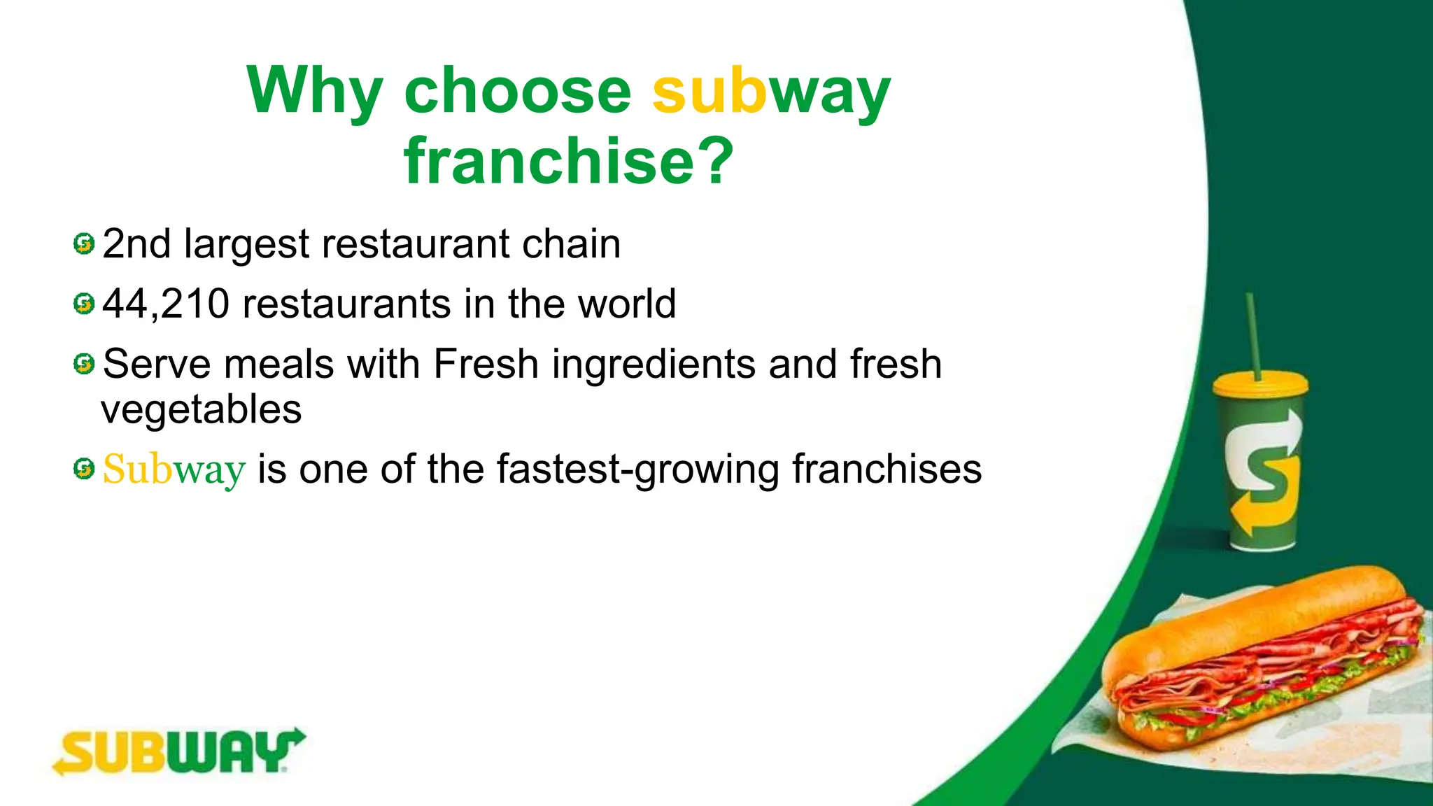 Subway Choose SUBWAY, AN INSPIRATIONAL FRANCHISE, V.N.V.SUDHEER.pptx