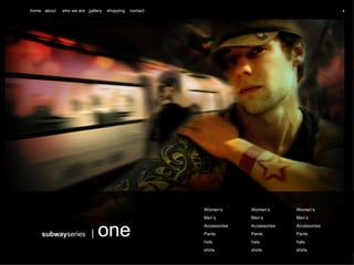 home  about  who we are  gallery  shopping  contact x subway series  |   one Women’s Men’s Accessories Pants hats shirts Women’s Men’s Accessories Pants hats shirts Women’s Men’s Accessories Pants hats shirts 