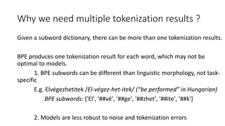 Subword tokenizers | PPTX