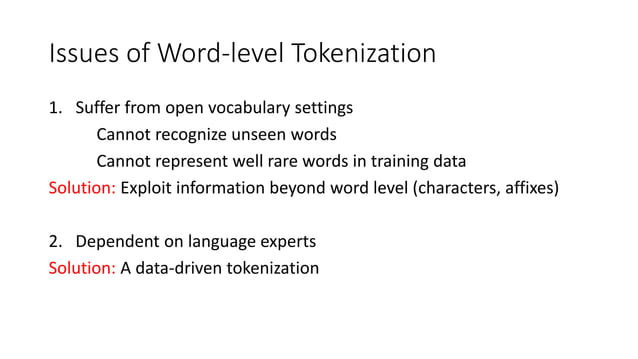 Subword tokenizers | PPTX