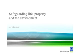 Safeguarding life, property
       and the environment

       www.dnv.com




Convert model to Sesam GeniE format
3 December 2012
© Det Norske Veritas AS. All rights reserved.   62
 