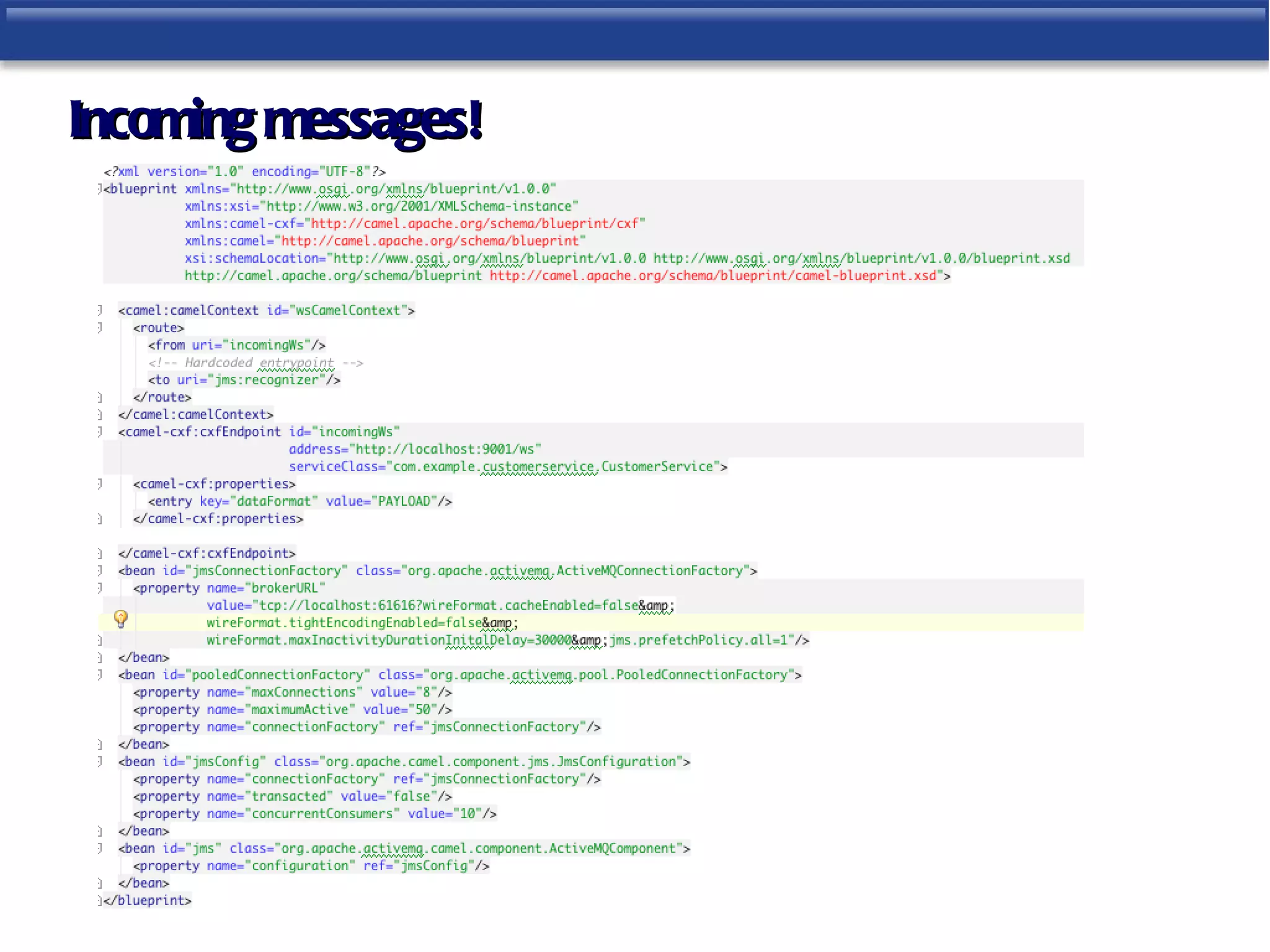 Incoming messages!
 