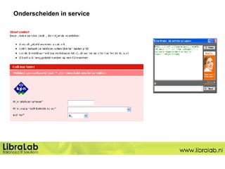 Onderscheiden in service   