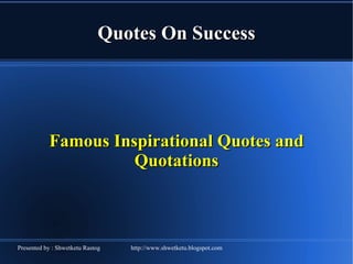 Quotes On Success Famous Inspirational Quotes and Quotations 