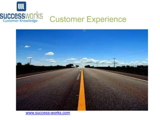 Customer Knowledge

Customer Experience

Darcy Bevelacqua
Success Works
darcybeve@yahoo.com
917 520-0261
www.success-works.com

 