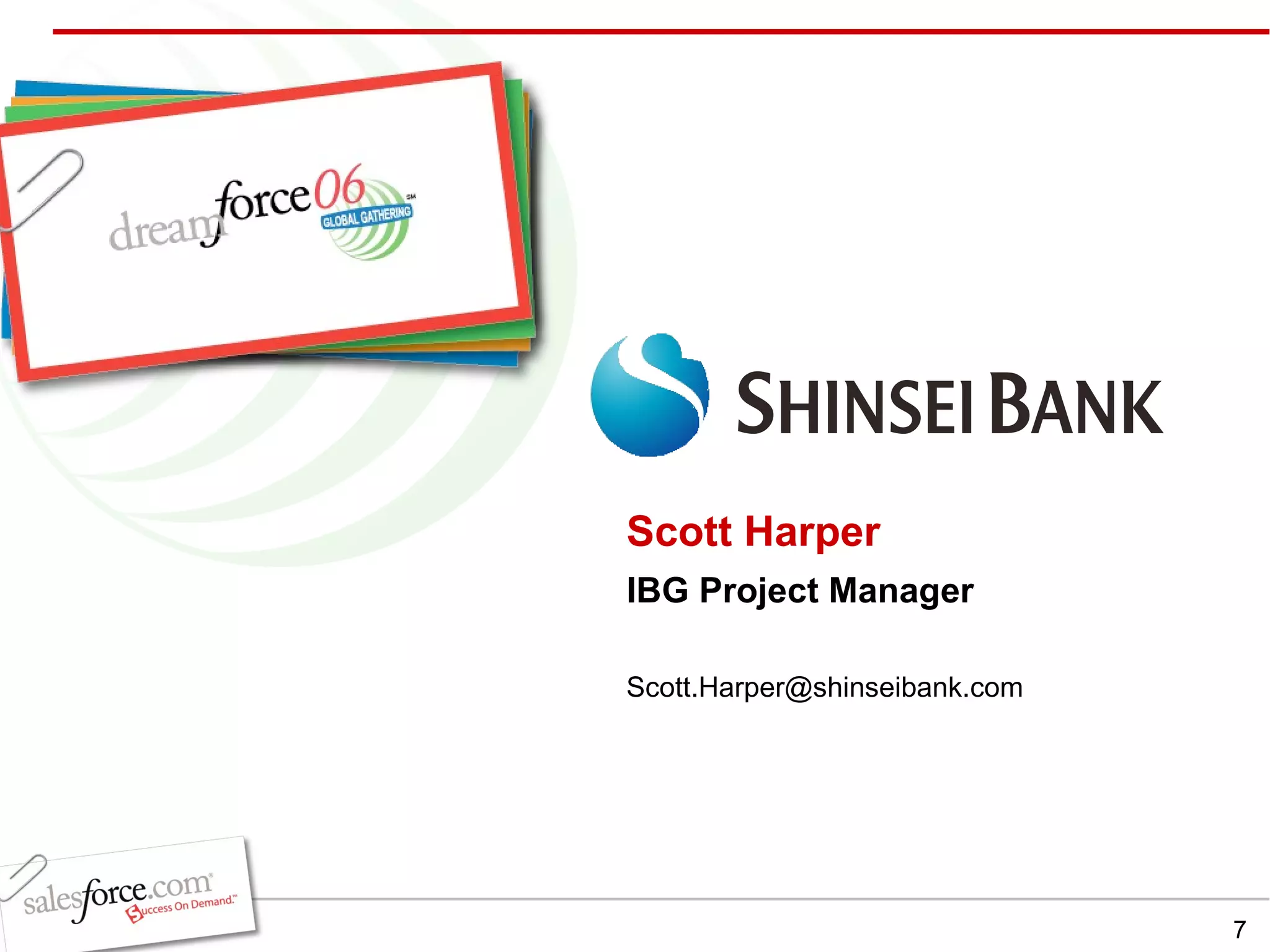 Scott Harper IBG Project Manager [email_address] 