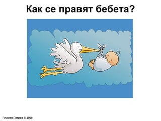 Как се правят бебета? Пламен Петров  ©  2008 