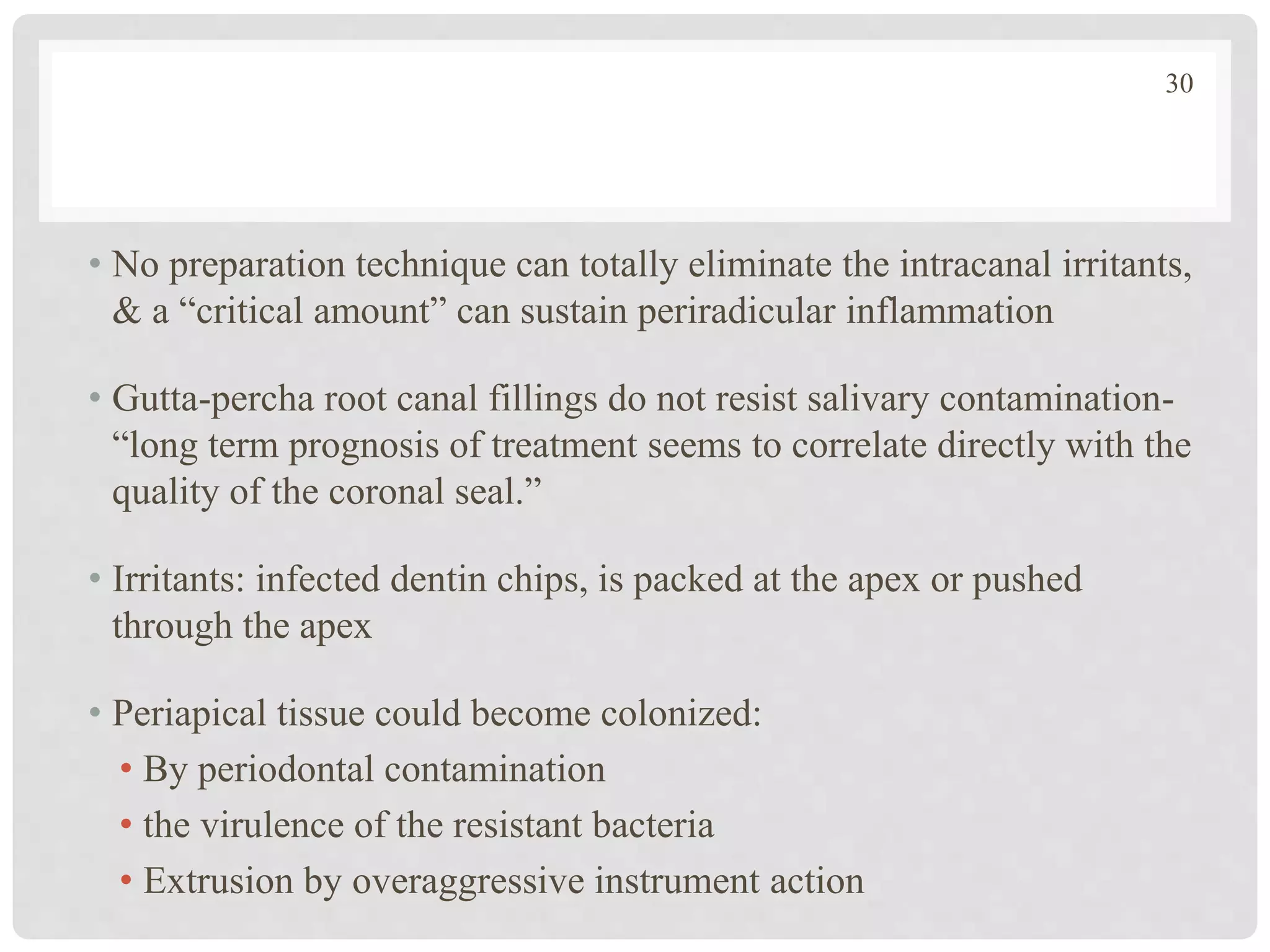 Success and failures in Endodontics PPT