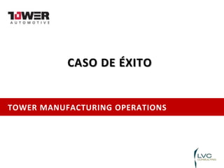 Tower Manufacturing Operations Caso de éxito 