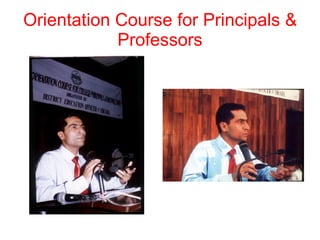 Orientation Course for Principals & Professors 