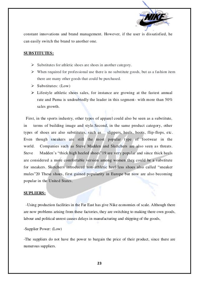 Successes Factors of NIKE's Growth!! ... 23.