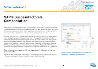 SAP SuccessFactor Brochure Introductory. | PDF