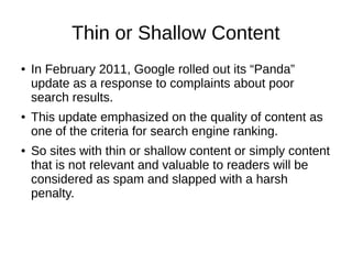 Shallow Content Success factor ppt | ODP